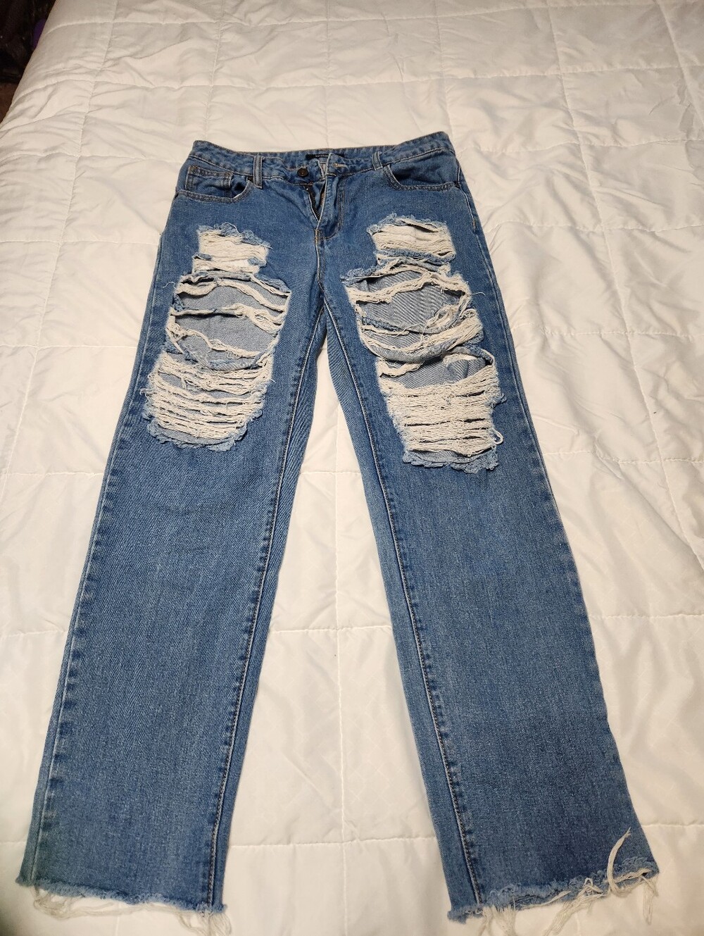 American Bazi Blue Distressed Women’s Jeans